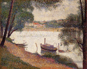 Georges Seurat œuvres - la Seine à la grande jatte au printemps 1888